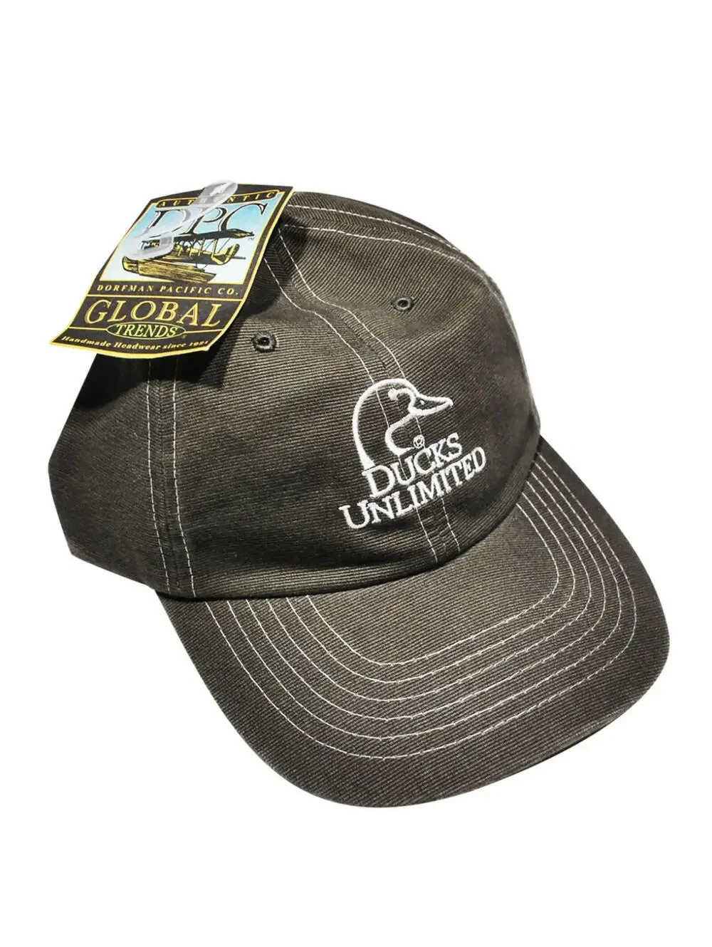 Ducks Unlimited Hunting Deer Birds Brown Strap Hat New With Tags